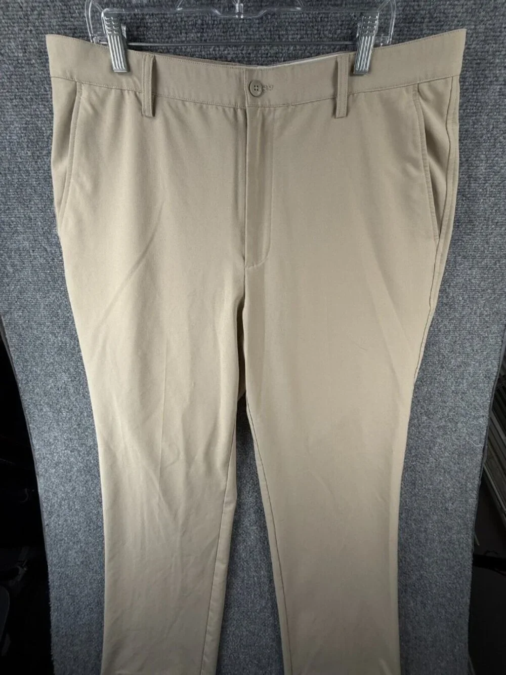 Footjoy Golf Pants Beige Stretch Polyester Spandex Outdoor Men ACTL 38X33